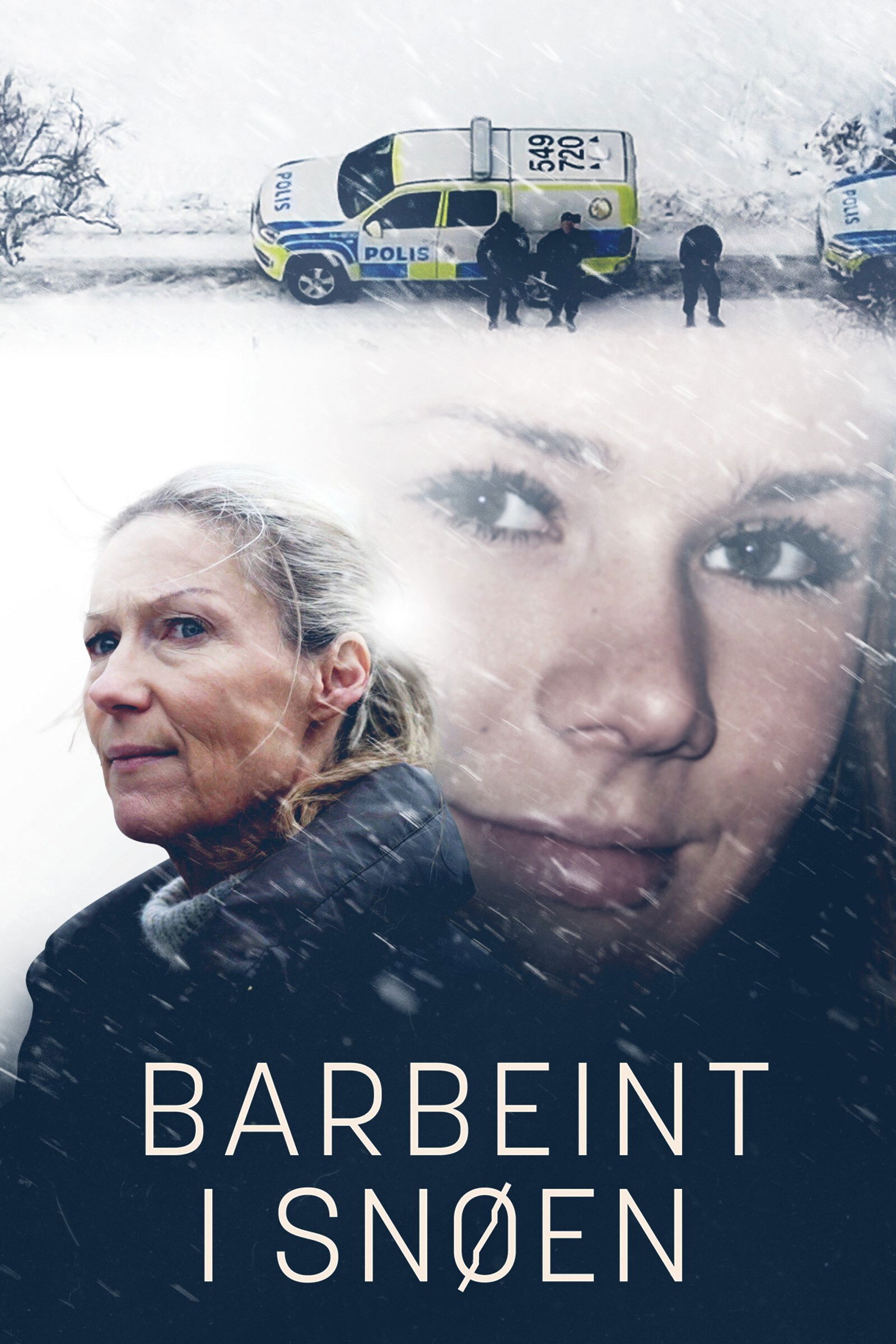 Barbeint i snøen